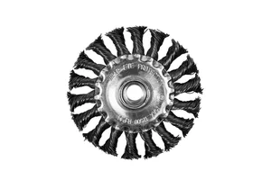 P.I.T. Кордщетка дисковая 100x0,5мм, стальная крученая проволока, резьба M14 (APLS12-S100)
