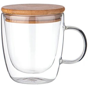 Lefard Кружка с двойными стенками DOUBLE-WALL 410 мл с бамбук.крышкой 887-247