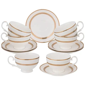 Lefard Чайный набор ЗОЛОТОЙ ПЕСОК на 6 пер. 12 пр. 300 мл 115-387