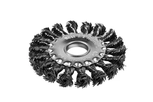 P.I.T. Кордщетка дисковая 100x0,5мм, стальная крученая проволока, отверстие 22,2 мм (APLS12-T100)