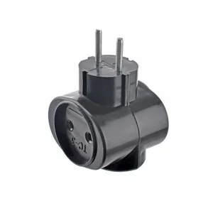 Тройник круглый черный ТС-3 6А