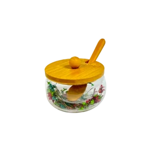 Ramozi Банка с крышкой и ложкой 150мл (двойные стенки) RA-6277