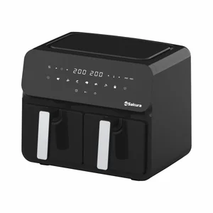 Sakura Аэрогриль SA-7687BK 2чаши по 5л, таймер