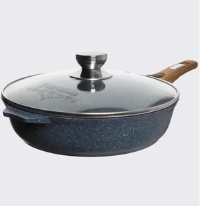 МЕЧТА Сковорода Ø22 см съемная ручка, крышка Premium blue с022903