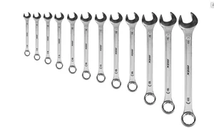 Matrix Набор ключей комбинированных 6-22 мм, 12 шт., кованые, матовый хром 15411