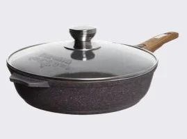 МЕЧТА Сковорода Ø28 см съемная ручка, крышка Premium violet С028904