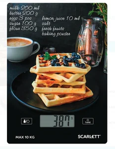 SCARLETT Весы кухонные SC-KS57P75 (Вафли)