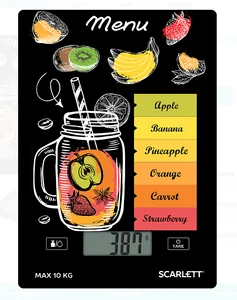 SCARLETT Весы кухонные SC-KS57P77 (Смузи)