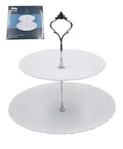 Lavenir Ваза для фруктов 2-х ярусная Wave light LXP2AT WHITE