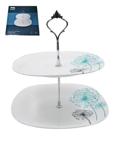 Lavenir Ваза для фруктов 2-х ярусная Одуванчики LFP2AT 7007