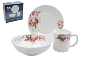 Lavenir Набор посуды д/завтрака 3 пр. Чайные розы 3PCB YF20032
