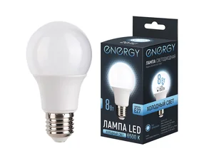 Energy Лампа светодиодная LED А60-8-E27-6500. 109306-SK