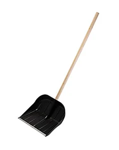 Mallony Лопата снег. пласт.410х360 (в сборе с мет. планкой, с дер.черенком 1с.),Снежок №2 109143-SK