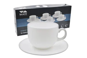 Lavenir Набор чайный (12пр.) 210 мл CB210-12 WHITE