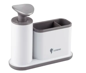 Mallony Диспенсер для жидкого мыла/моющего средства SAUBER (с органайзером для хранения) 105845-SK