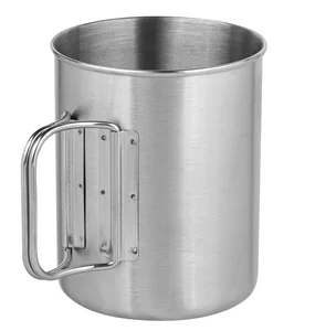 MALLONY Кружка для кемпинга Camp-S19 из нержавеющей стали, объём: 450мл 109453-SK