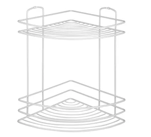 Mallony Полка угловая 2-ярусная WHITE, белый 111176-SK