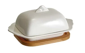 ALPENKOK Масленка на бамбуковой подставке AK5-0024