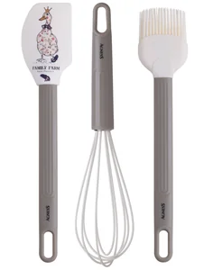 Lefard Набор: Венчик, Лопатка, Кисточка Agness, 3 Предмета, Серия Family Farm 671-032
