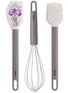 Lefard Набор: Венчик, Лопатка, Кисточка Agness, 3 Предмета, Серия Irises 671-031