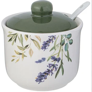 Lefard Сахарница С Ложкой Agness Лаванда 10*9,5 См 300 Мл 358-2161