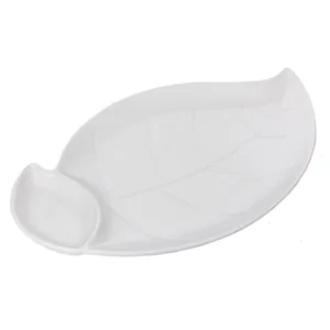 КОРАЛЛ Блюдо сервировочное с соусницей 34*20.5см 9091