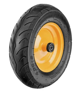 Denzel Колесо пневматическое бескамерное 16х4.00-8 D410мм, d20мм, длина оси 104мм 689535