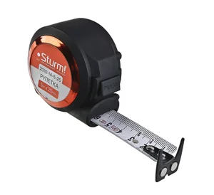Sturm Рулетка с автостопом, 5x25мм, soft touch, 2x сторонняя шкала, магнит, 2010-14-5-25