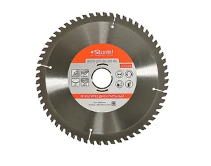 Sturm Пильный диск, размер 210x30/20x60 зубьев Мульти рез 9023-210-30/20-60