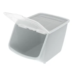 Альт-пласт Контейнер универсальный с откидной крышкой 10,5л (337×238×217мм) (серый) АП 771