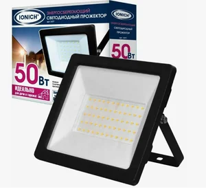IONICH Прожектор светодиодный IFLSLED-DOB- 50-865-BL-IP65
