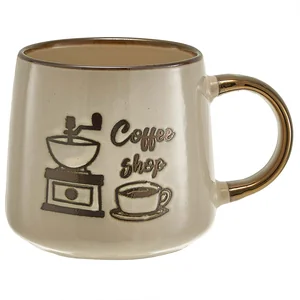 ROSARIO Кружка 350 мл Coffee shop Ф11-065L1 бежевый