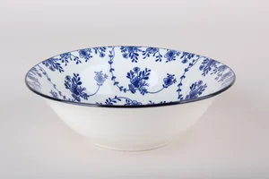 КОРАЛЛ Салатник 350мл/15см Голубой ситец ZX2403-6B