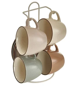 ROSARIO Чайный набор 8 предметов (240 мл) Ф11-058К/8 Elegant на металлической подставке