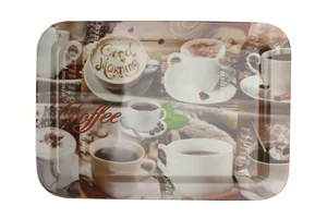 КОРАЛЛ Поднос 35.5х24см Кофемания 2027