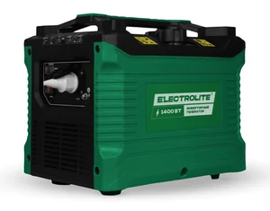 ELECTROLITE Генератор бенз. инверторный TI 1400 (220В, 4-х такт, 2л.с, 1 цилиндр, 1200-1400Вт, 0,8л/ч, бак 4.5л, вес- 14 кг.)