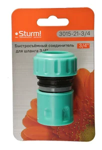 Sturm Быстросъёмный соединитель для шланга 3/4" 3015-21-3/4