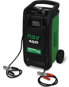 ELECTROLITE Пуско-зарядное устройство ПЗУ-400 (Вых. напр.-12/24В, Зар. ток-45/50А, Пуск. ток-300/330А, Ёмкость АКБ-50-400Ач, Вес-15,6кг)