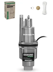 ELECTROLITE Насос вибрационный PVT 300-10 (230В, 300Вт, 22мин/л, высот.подъема воды 72м, погружение 3м, d насоса 4дюйма, забор воды верхний)