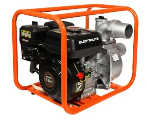 ELECTROLITE Мотопомпа GP-80 (7л.с., 80мм, 1300л/мин, глубина всасывания 8м., макс. напор 30м., вес 25кг.)