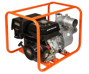 ELECTROLITE Мотопомпа GP-100/13 (13л.с., 100мм, 1600л/мин, глубина всасывания 8м., макс. напор 40м., вес 42кг.)