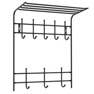 НИКА Вешалка настенная ВПТ8М/Ч матовый черный