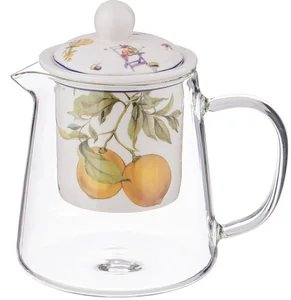 Lefard Чайник Стеклянный С Ситом Прованс Лимоны 400 Мл 104-840