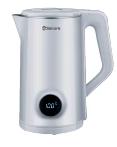 Sakura Эл.чайник SA-2190DW (1.8) LCD дисплей, бел