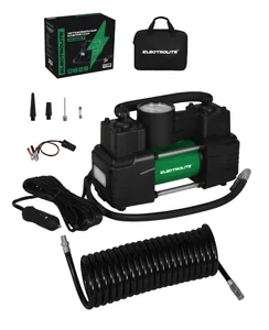 ELECTROLITE Автомобильный компрессор AC 180LF (180Вт, 60л/мин, 12А, 6Атм, цилиндр 2*24мм)