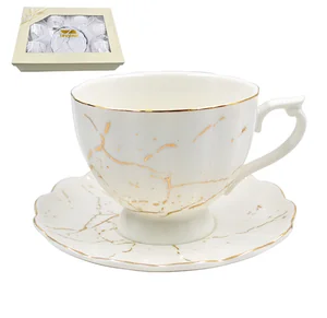 Lavenir Набор чайный (12пр.) 220 мл Золотой мрамор 176-647