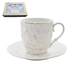 Lavenir Набор чайный (12пр.) 240 мл Золотой мрамор 176-683