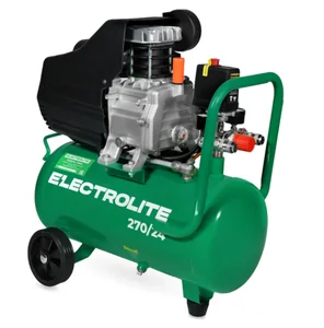 ELECTROLITE Компрессор 270/24 (1.8 кВт, производительность 270 л/мин, ресивер 24 литра, давление 8 бар)