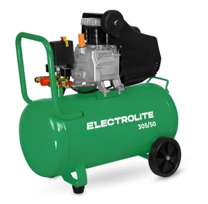 ELECTROLITE Компрессор 305/50 (220В, 305л/мин, ресивер 50л, 2000Вт, 8 бар, 2850об/мин,d поршня 47мм)
