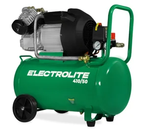 ELECTROLITE Компрессор 410/50 (410л/мин, 2,2кВт, 3л.с., 220В, 8 атм, ресивер 50л, ф поршня 47мм*2)